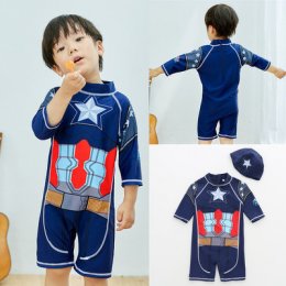 ชุดว่ายน้ำเด็ก Captain America (SW106)