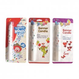 Surprise Banner candle (TOY752)