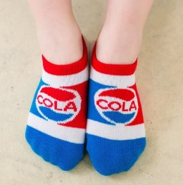 SET ถุงเท้า cola pepsi ไซส์ S 1-3 ขวบ(SOCK101)