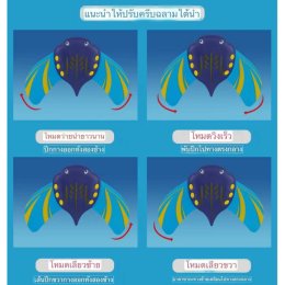 น้องปลากระเบนว่ายน้ำ ของเล่นน้ำแค่กดลงไปในน้ำแล้วปล่อย