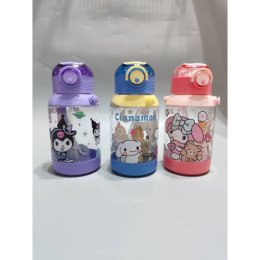 กระติกน้ำหลอดเด้ง Sanrio วัสดุเป็น tritan ใสพรีเมียมแบบแก้ว