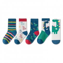 ถุงเท้าเด็ก Dinosaur เซ็ต 5 คู่(SOCK139)