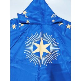 เสื้อคลุมนักเวทย์เด็ก magician สีน้ำเงินมีฮู้ด