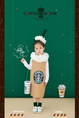 ชุดแฟนซีเด็ก แก้วสตาร์บัค starbuck Costume(FANCY344)