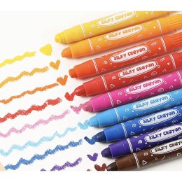 Kiddy Color สีเทียนเพ้นท์หน้า - Washable Silky Crayons 12 สี