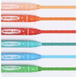 Kiddy Color สีเทียนเพ้นท์หน้า - Washable Silky Crayons 12 สี