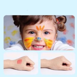 Kiddy Color สีเทียนเพ้นท์หน้า - Washable Silky Crayons 12 สี