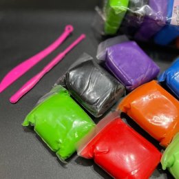 Set ดินเบา ขนาด 120 กรัม 12 สี แถม เครื่องมือปั้น 2 ชิ้น
