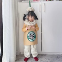 ชุดแฟนซีเด็ก แก้วสตาร์บัค starbuck Costume(FANCY344)