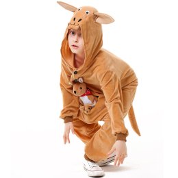 Kangaroo jumpsuit ชุดหมีจิงโจ้ ขายาวพร้อมฮู้ด(FANCY167)