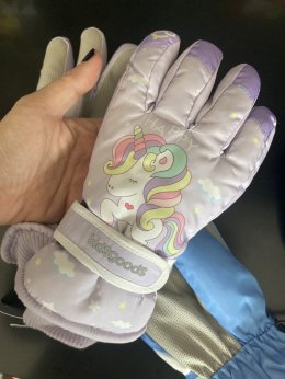 KIDGOODS Ski gloves ถุงมือกันหนาว ถุงมือเลนส์สกี (STREET164)