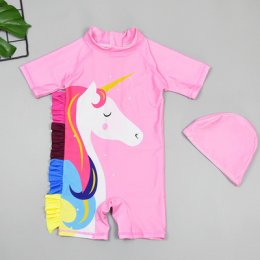 ชุดว่ายน้ำเด็ก Pink Unicorn (SW152)