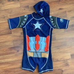 ชุดว่ายน้ำเด็ก Captain America (SW106)