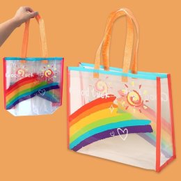 Rainbow gift bag (medium size) สำหรับเทศกาลสำคัญ ของขวัญ