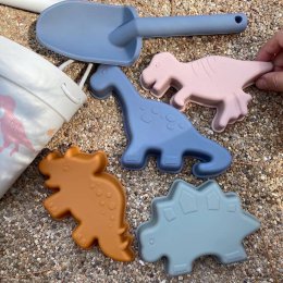 Silicone Beach toy set ชุดถังตักดินซิลิโคนและแม่พิมพ์