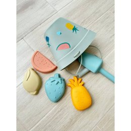 Silicone Beach toy set ชุดถังตักดินซิลิโคนและแม่พิมพ์