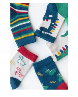 ถุงเท้าเด็ก Dinosaur เซ็ต 5 คู่(SOCK139)