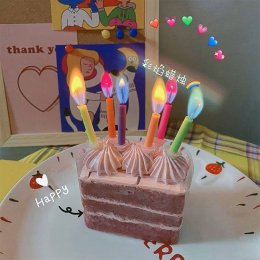 Color Flame party candles เทียนวันเกิด เปลวไฟหลากสี
