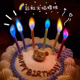 Color Flame party candles เทียนวันเกิด เปลวไฟหลากสี