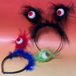 คาดผม ลูกตา Scary eye รับฮาโลวีนแต่งเป็นธีมชุดดำแนวๆ