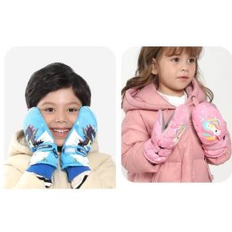 Ski gloves ถุงมือกันหนาวเด็ก ถุงมือเล่นสกี แบรนด์ kidsgoods