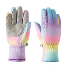 ถุงมือสกี Rainbow ski gloves ถุงมือกันหนาวเด็ก 1-14 ขวบ
