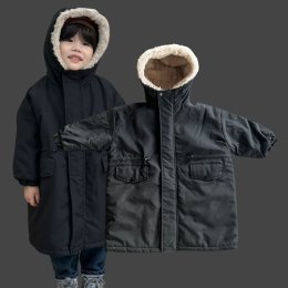 เสื้อโค้ทเด็กตัวยาว Trench Coat for kids (STREET192)