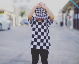 เสื้อฮูทลายหมากรุก checker board hoodie