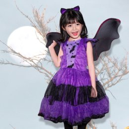 ชุดฮาโลวีนเด็ก Halloween bat girl Fancy59