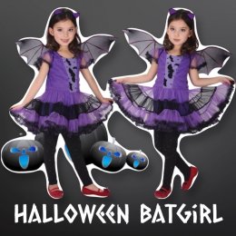 ชุดฮาโลวีนเด็ก Halloween bat girl Fancy59