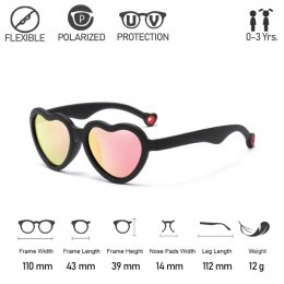 Mini heart sunglass แบรนด์ Wonderkid(SUN78)