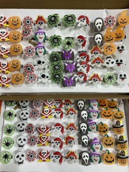 Set แหวนHalloween มีไฟ 10 ชิ้น (random ลายให้ค่ะ) (TOY469)