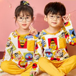 Cartoon Pyjamas Set ชุดนอนเด็กผ้านิ่มลายน่ารัก