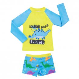 ชุดว่ายน้ำเด็ก Dube Roar( เซ็ต 2 ชิ้นเสื้อ+กางเกง)(SW211)