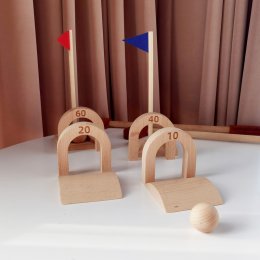 Wood toy : GOLF SET ของเล่นเสริมพัฒนาการ ชุดของเล่นตีกอล์ฟ 