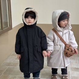 เสื้อโค้ทเด็กตัวยาว Trench Coat for kids (STREET192)