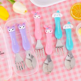 Sanrio SpoonFork box set หัวตัวการ์ตูน 3D