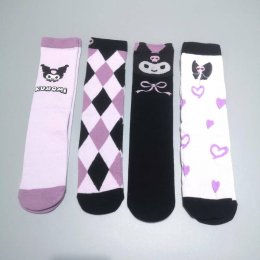 Kuromi sock set (เซ็ต 4 คู่คุโรมิ)(SOCK147)