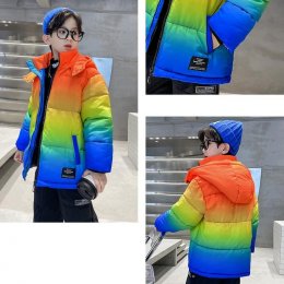 เสื้อกันหนาวเด็ก rainbow coat (STREET168)	