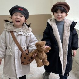 เสื้อโค้ทเด็กตัวยาว Trench Coat for kids (STREET192)