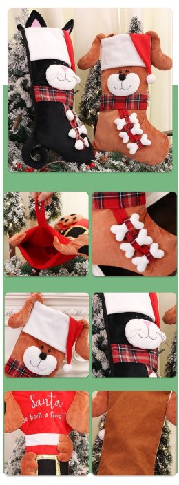 Christmas 3d Sock ถุงเท้าแขวนตกแต่ง xmas (ACC235)