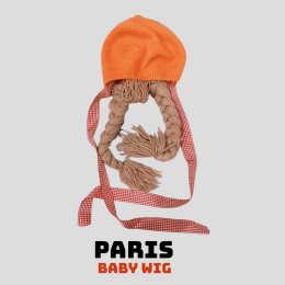 Paris baby wig หมวกวิกผมเปียสาวน้อย สดใส น่ารัก 