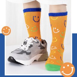 ถุงเท้า street vibe มาเป็น (SOCK125 SMILEY)