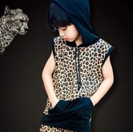 ชุดเด็ก Leopard Hoodie ลายเสือ (PB537)