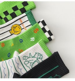 ถุงเท้า street vibe มาเป็น(SOCK125 GREEN)