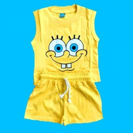 cartoon collection ชุดเช็ทลายการ์ตูนน่ารักแขนกุด ขาสั้น (PB368)