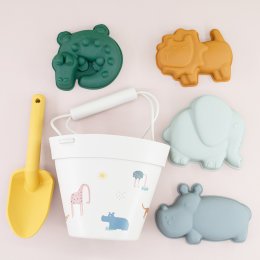 Silicone Beach toy set ชุดถังตักดิน (TOY465)