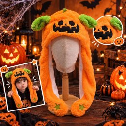 หมวกบีบหูกระดิก Halloweenแค่บีบตรงมือก็ทำให้หูดุ๊กดิ๊ก