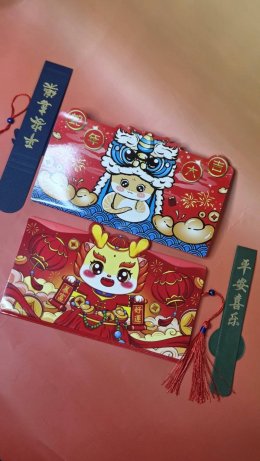 ซองอั่งเปาวันตรุษจีนแบบใส่เงินได้ 6 ใบพร้อมส่งทันที