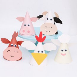 Animal hat หมวกกระดาษรูปสัตว์ เหมาะมากเวลามีธีมต่างๆ 